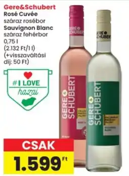 Interspar Gere&Schubert rosé cuvée száraz rosébor ajánlat