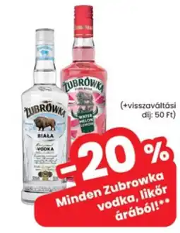 Interspar Zubrowka vodka ajánlat