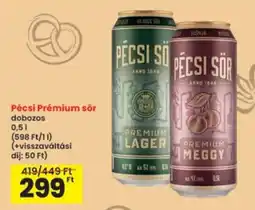 Interspar Pécsi Premium sör ajánlat
