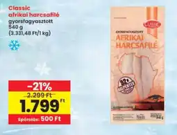 Interspar Classic afrikai harcsafilé ajánlat