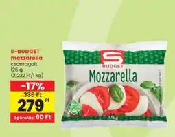 Interspar S budget mozzarella ajánlat