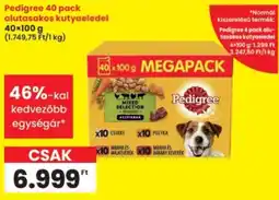 Interspar Pedigree alutasakos kutyaeledel ajánlat