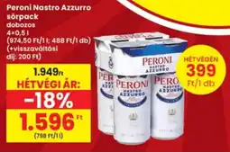 Interspar Peroni Nastro Azzurro ajánlat