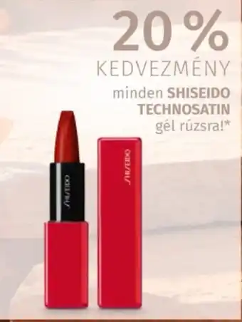 Shiseido technosatin gél rúzs