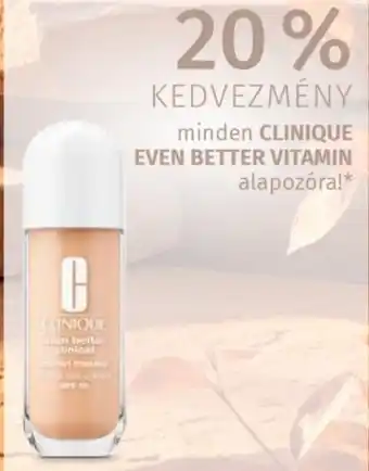 Clinique even better vitamin alapozóra