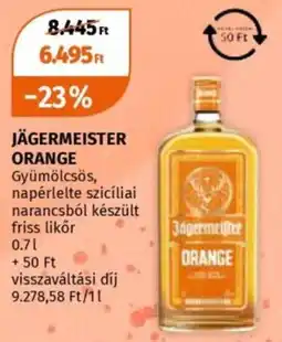 Müller Jägermeister orange ajánlat