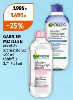 Müller Garnier micellás arctisztító víz ajánlat