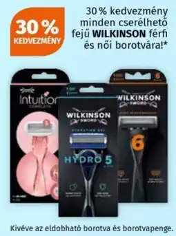 Müller Wilkinson férfi és női borotvára ajánlat