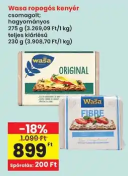 Interspar Wasá ropogós kenyer ajánlat