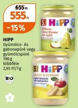 Müller Hipp gyümölcs- és gabonapüré ajánlat