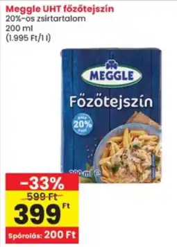 Interspar Meggle főzötejszín ajánlat