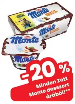 Interspar Zott Monte desszert ajánlat