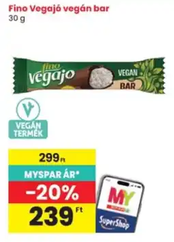 Interspar Vegajo vegán bar ajánlat