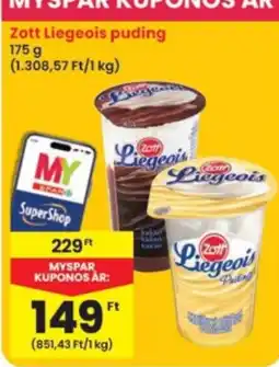 Interspar Zott liegeois pudings ajánlat