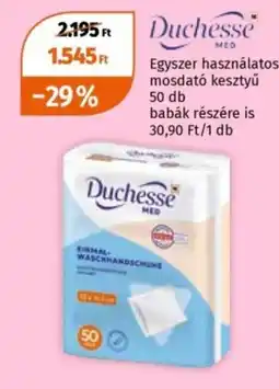 Müller Duchesse med egyszer használatos mosdató kesztyű ajánlat