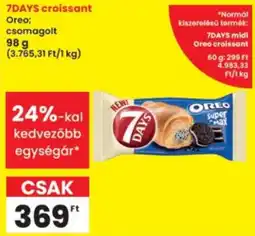 Interspar 7days croissant oreo ajánlat
