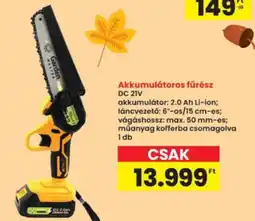 Interspar Garden akkumulátoros fűrész ajánlat