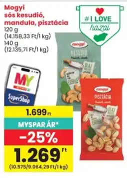 Interspar Mogyi sós kesudió, mandula, pisztácia ajánlat