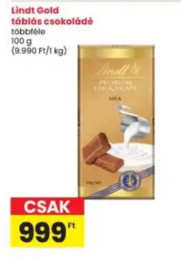 Interspar Lindt Gold táblás csokoládé ajánlat