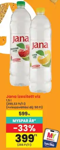 Interspar Jana ízesített víz ajánlat
