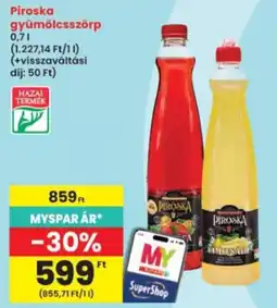 Interspar Piroksa gyümölcsszörp ajánlat