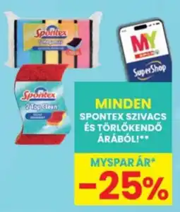 Interspar Spontex szivacs és törlőkendő ajánlat
