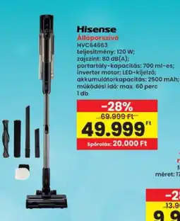 Interspar Hisense állóporszívó HVC64663 ajánlat