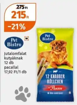 Müller Pet Bistro jutalomfalat kutyáknak ajánlat