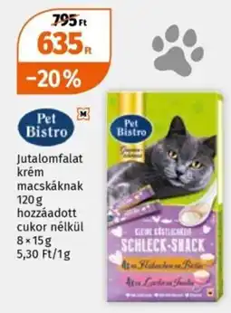 Müller Pet Bistro jutalomfalat krém ajánlat