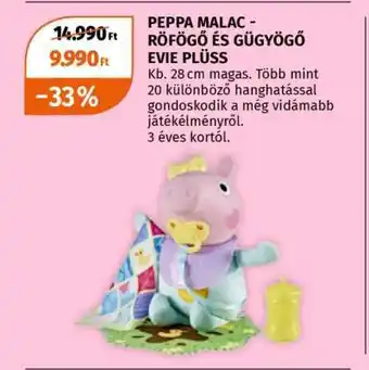 PEPPA MALAC - RÖFÖGŐ ÉS GÜGYÖGŐ EVIE PLÜSS