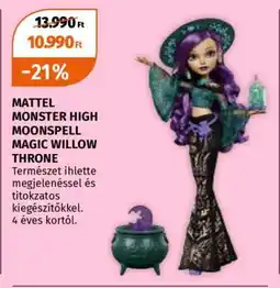 Müller MATTEL MONSTER HIGH MOONSPELL MAGIC WILLOW THRONE ajánlat