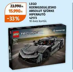 Müller LEGO KOENIGSEGG JESKO ABSOLUT SZÜRKE HIPERAUTÓ 42173 ajánlat