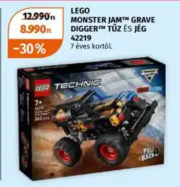 Müller LEGO MONSTER JAM GRAVE DIGGER TŰZ ÉS JÉG 42219 ajánlat