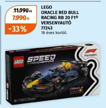 LEGO ORACLE RED BULL RACING RB 20 F1 VERSENYAUTÓ