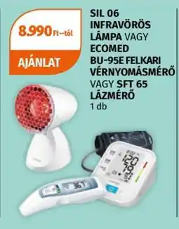 Müller SIL 06 INFRAVÖRÖS LÁMPA VAGY ECOMED BU-95E FELKARI VÉRNYOMÁSMÉRŐ VAGY SFT 65 LÁZMÉRŐ ajánlat