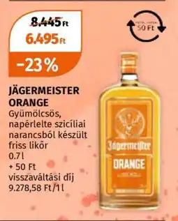 Müller Jägermeister Orange ajánlat