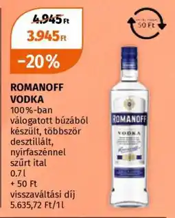 Müller ROMANOFF Vodka ajánlat