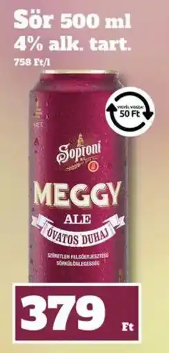 Family Diszkont Soproni meggy ale ajánlat