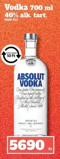 Family Diszkont Absolut vodka ajánlat