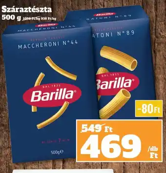 Vil-For Barilla maccheroni ajánlat