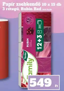 Vil-For Tento Family papír zsebkendő ajánlat