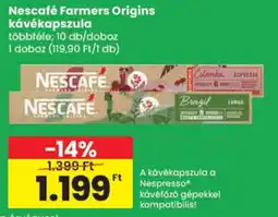 Spar Nescafe farmers origins kavékapcszula ajánlat