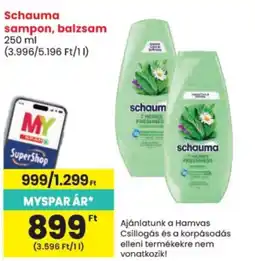 Spar schauma sampon, balzsam ajánlat