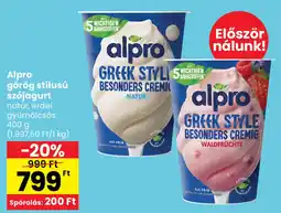 Spar Alpro görög stílusú szójagurt ajánlat