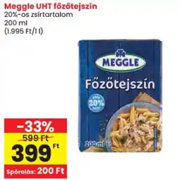 Spar Meggle főzötejszín ajánlat