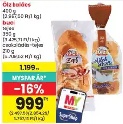 Spar Olz kalacs ajánlat