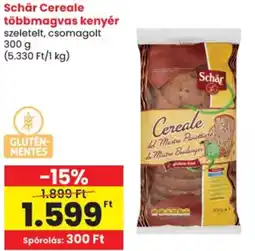 Spar Schär Cereale többmagvas kenyér ajánlat