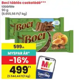 Spar Boci csokoládé ajánlat