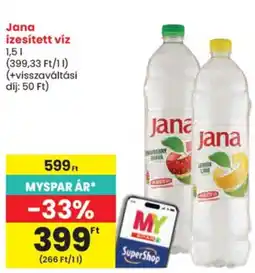 Spar jana ízesített víz ajánlat