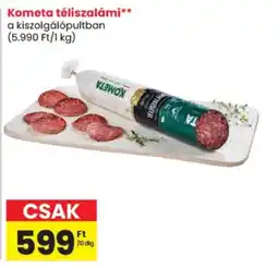 Spar Kometa téliszalámi ajánlat